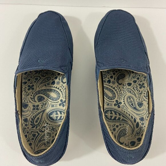 OluKai Women's Waialua Mesh Slip On Sneaker Flats Shoes Navy Blue Size 9 - Picture 10 of 11